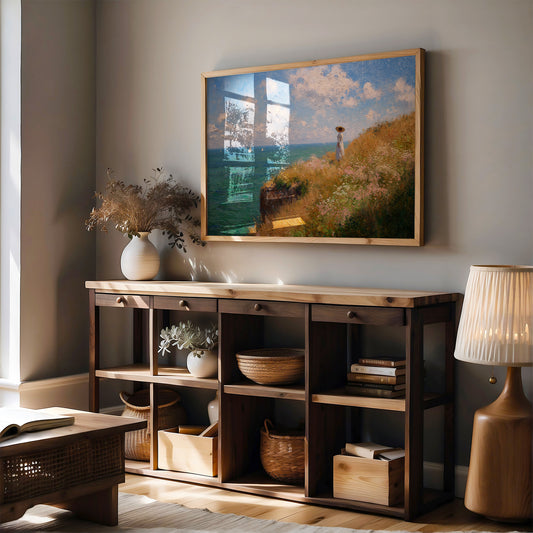 Seaside Reverie on Golden Cliffs