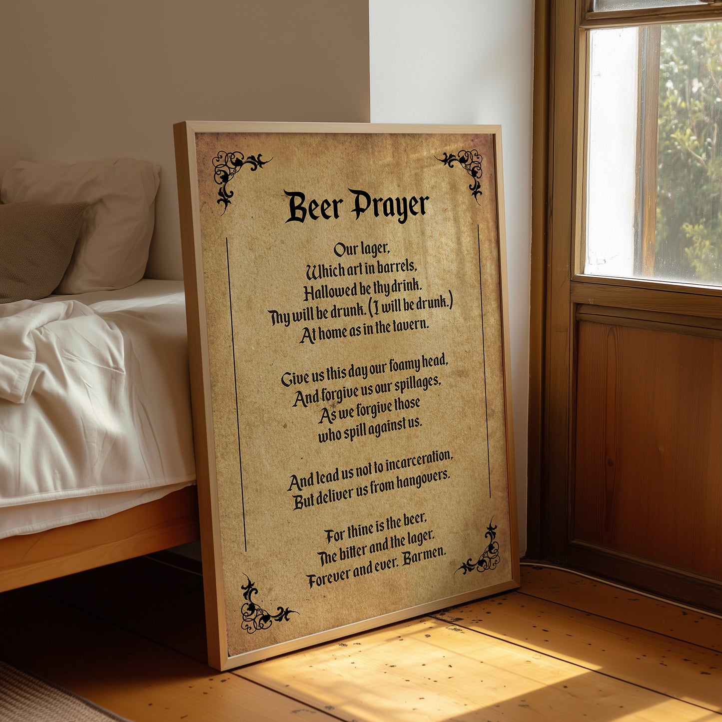 A Tavern Toast in Old Script