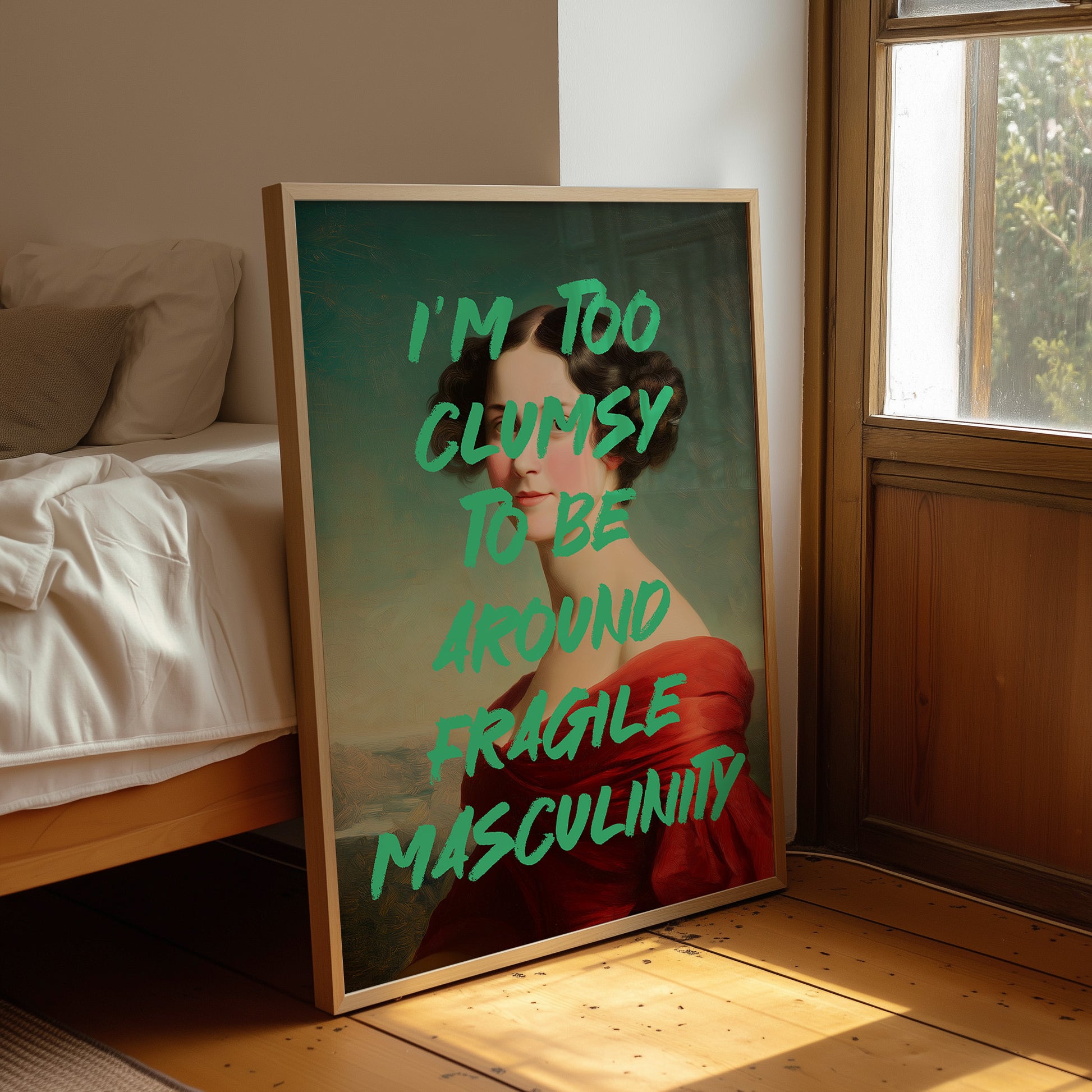 Too Clumsy Vintage Humor Art