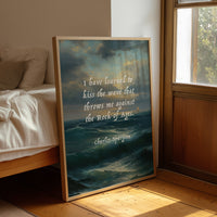 Kiss the Wave Rock of Ages Quote Art