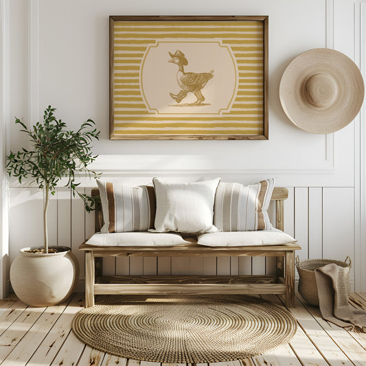 Cowboy Duck Western Wall Art