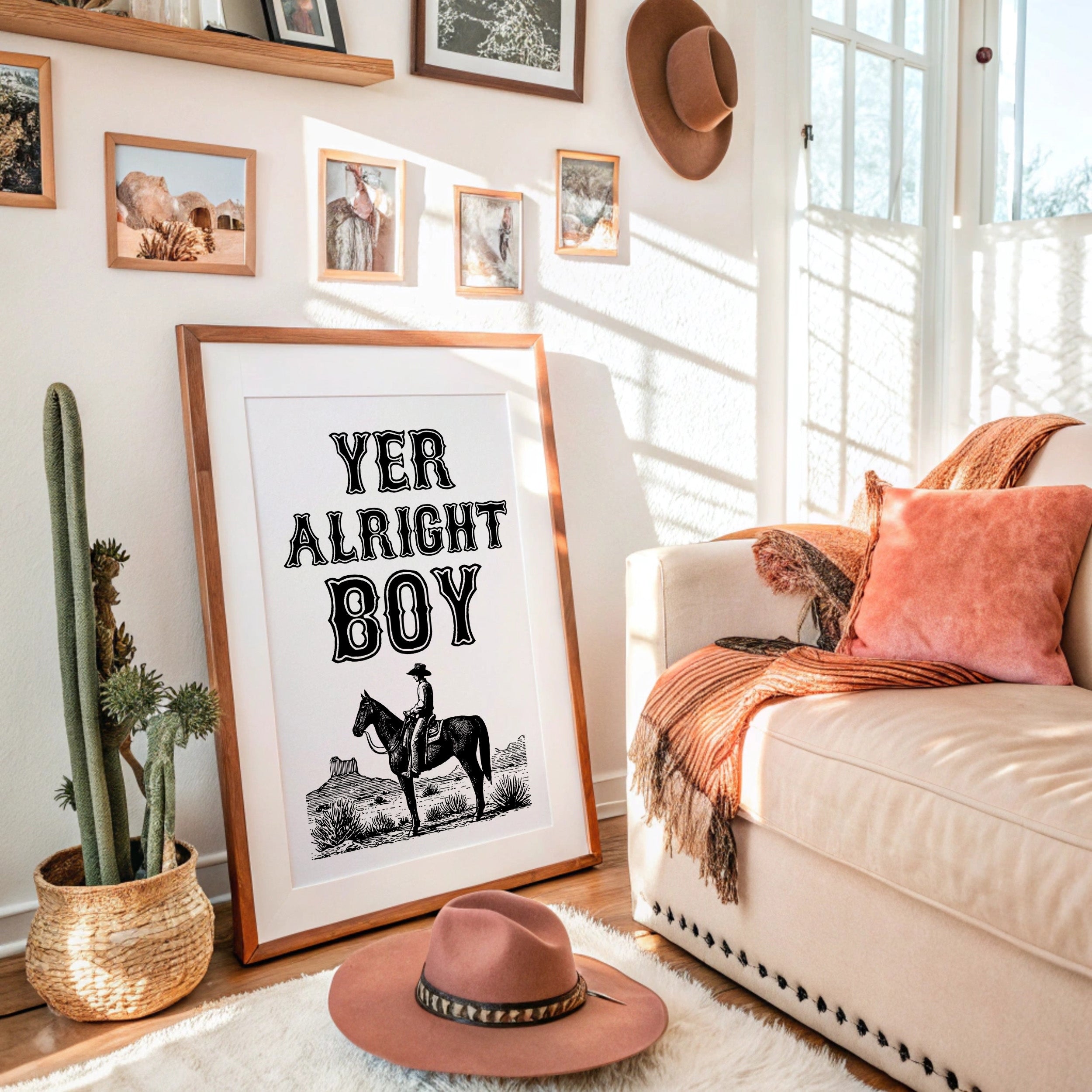 Yer Alright Boy Western Wall Art