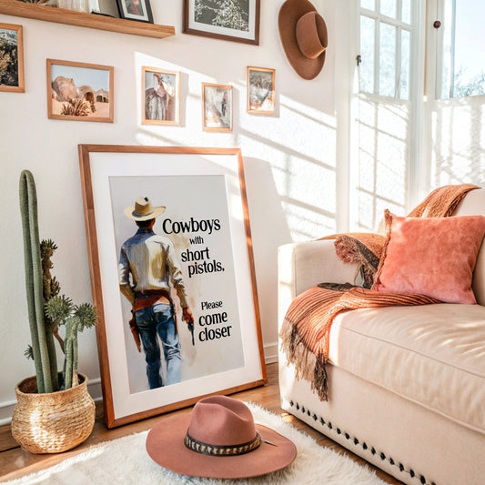 Giddy Up Partner Cowboy Print