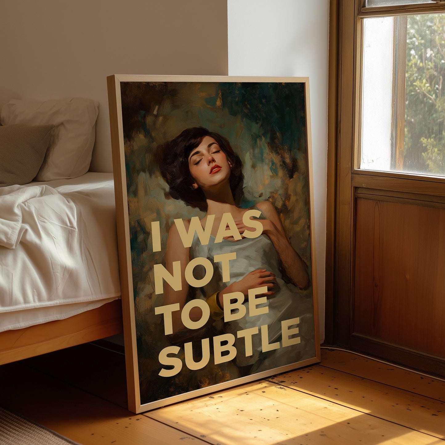 I Was Not To Be Subtle Vintage Portrait Art