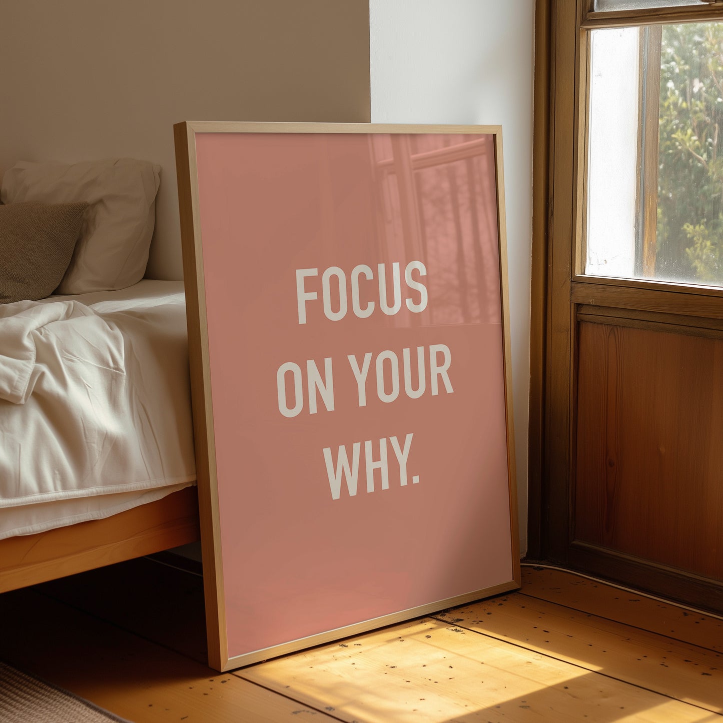 Focus On Your Why Minimalist Quote Print