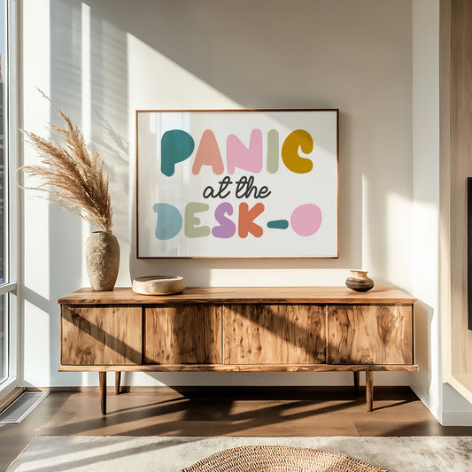 Panic at the Desk-O Canvas Art