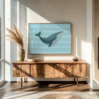 Blue Whale Canvas Art