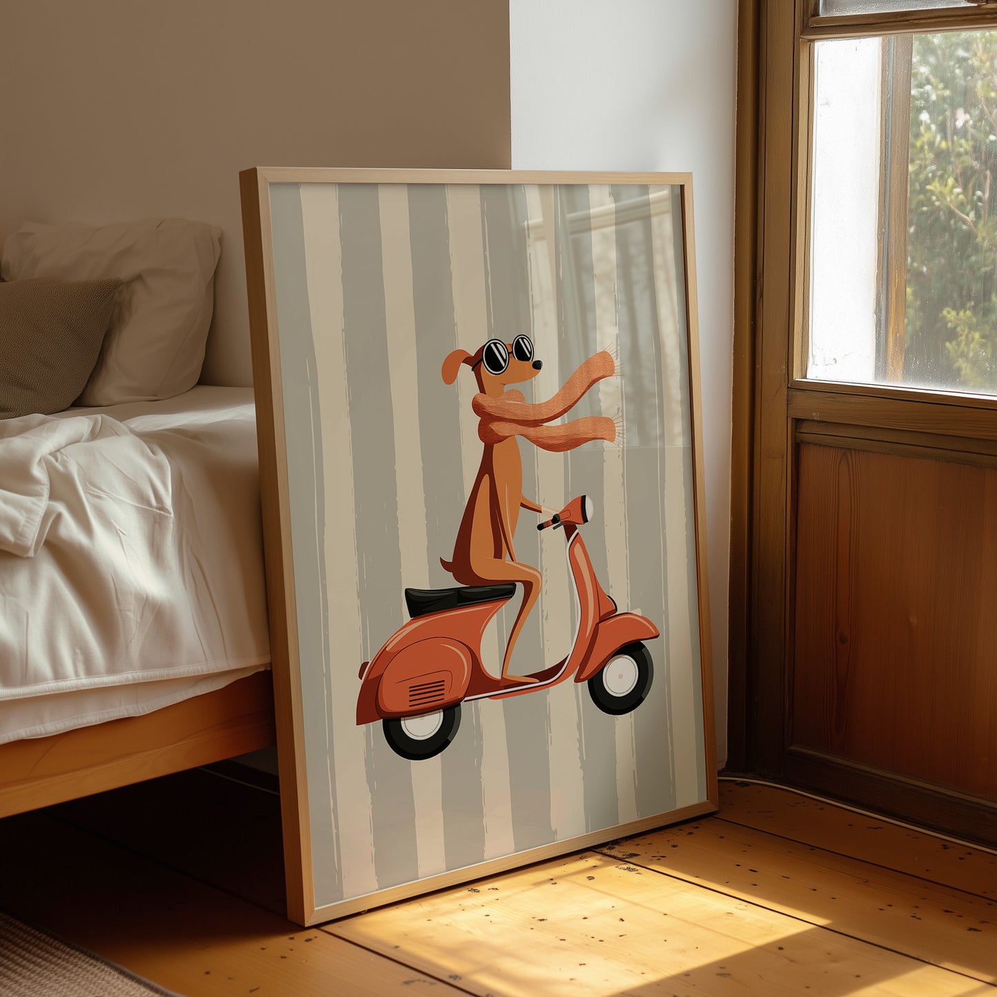Cool Dog Riding Scooter