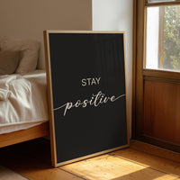 Stay Positive Script Typography