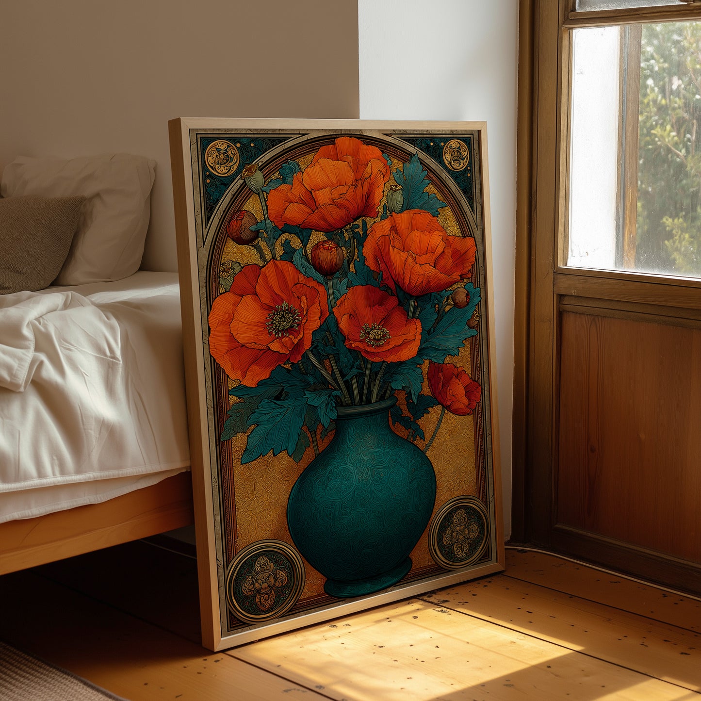 Poppies in the Gilded Room