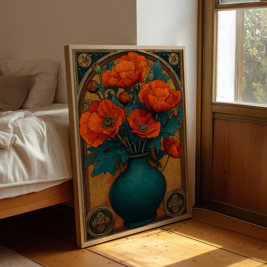 Poppies in the Gilded Room