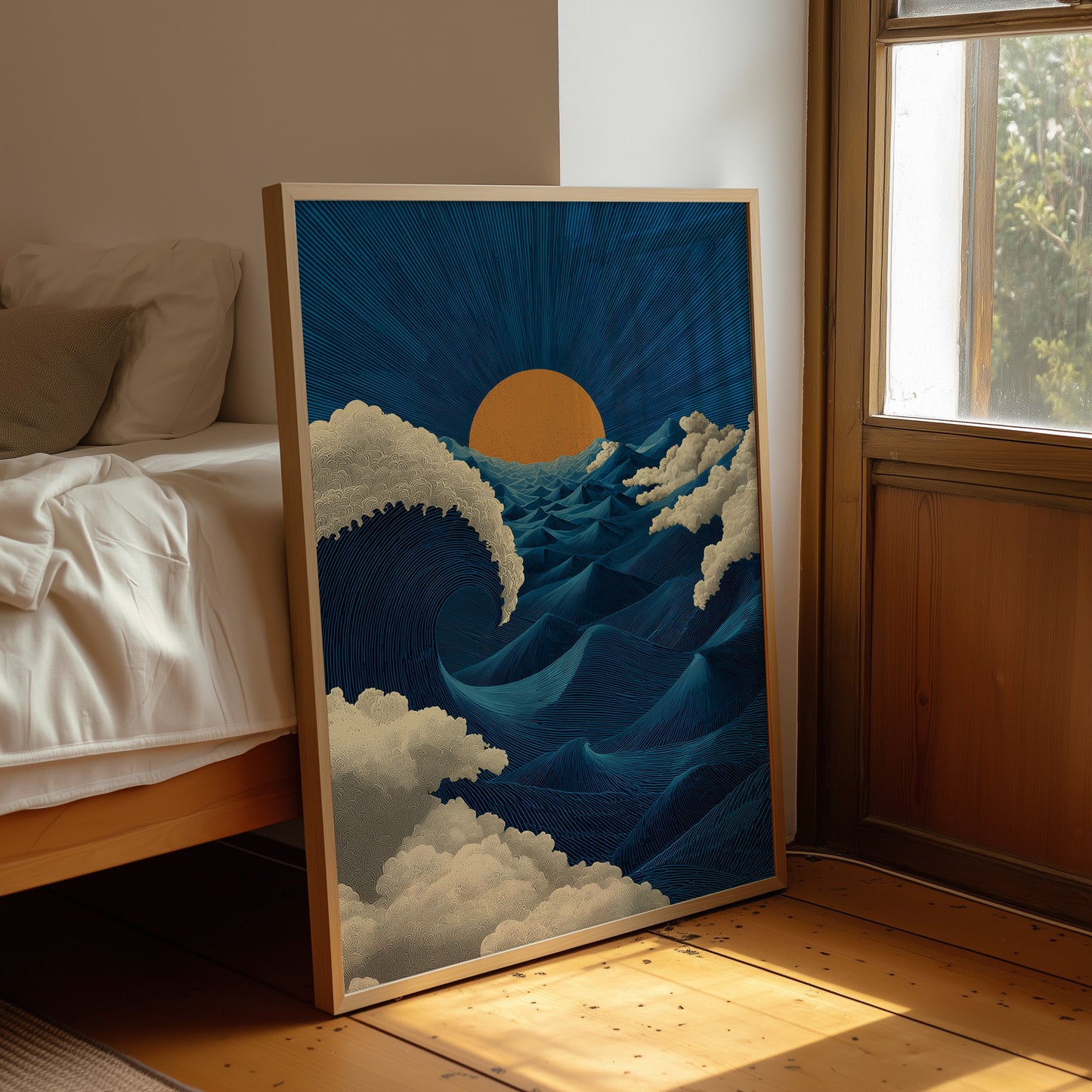The Sun Meets the Wave Halfway