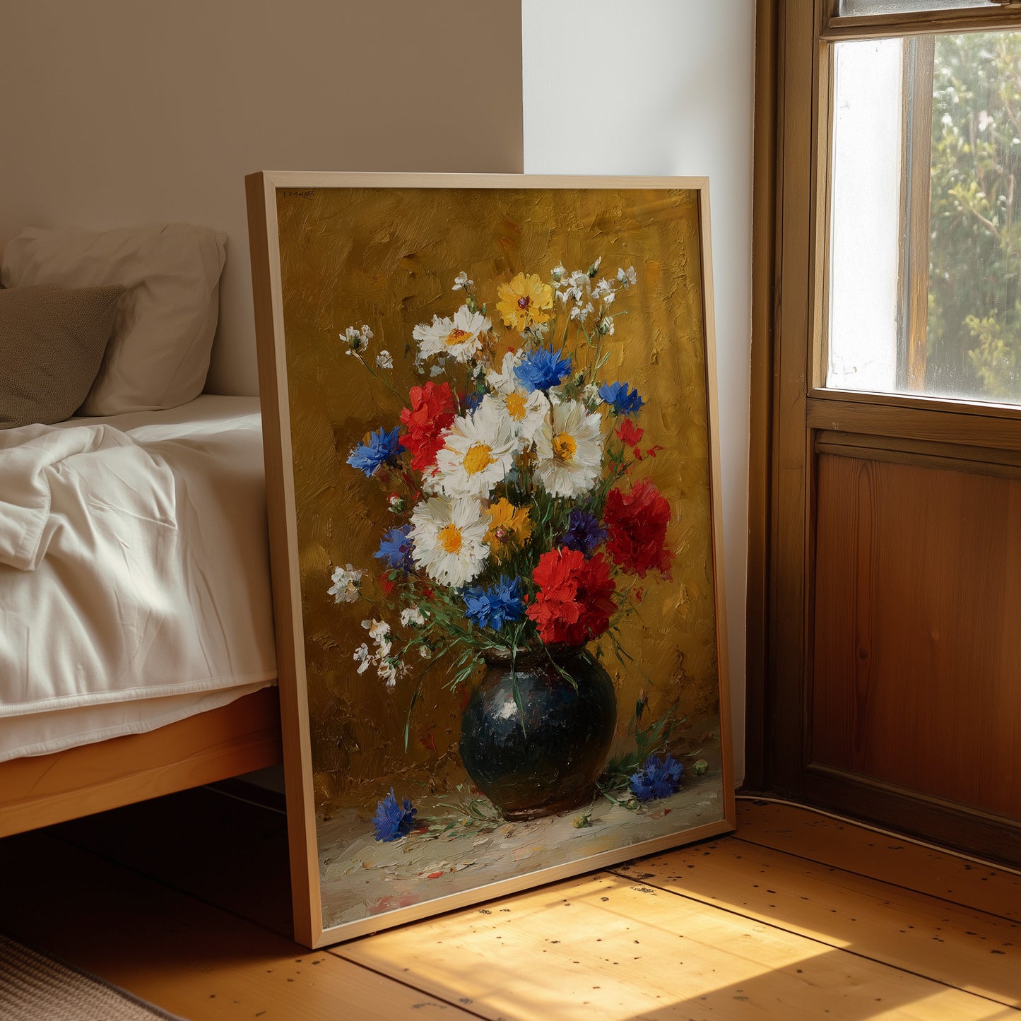 Wildflowers in a Dark Vessel