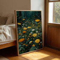 Marigolds at the Edge of the Forest