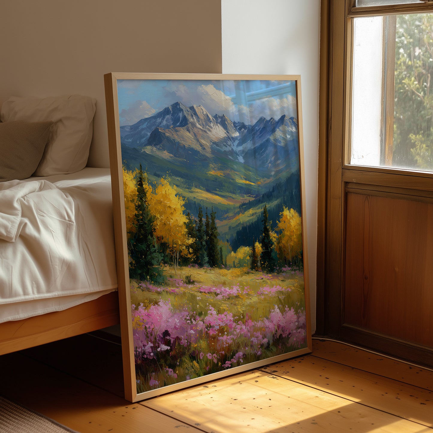 Gold Aspens, Pink Meadow, One Deep Breath