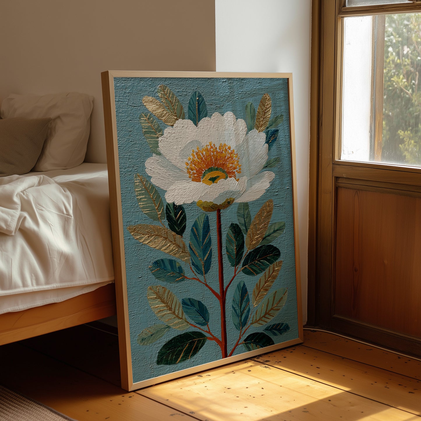 One White Flower, Perfectly Placed