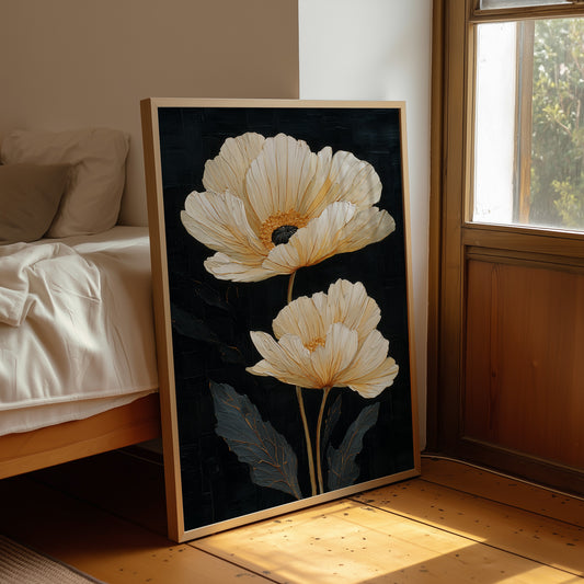 Two Blooms Against the Dark