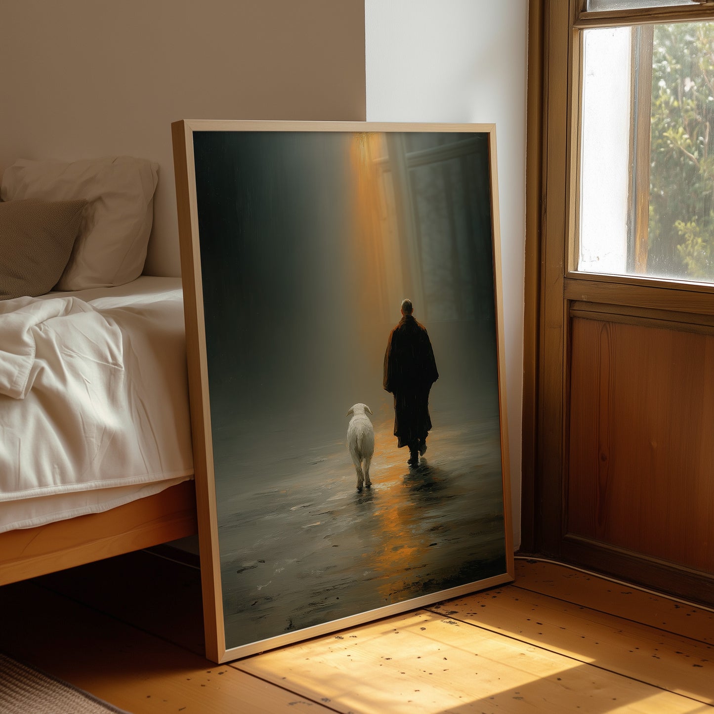 The Shepherd Walks Toward Light