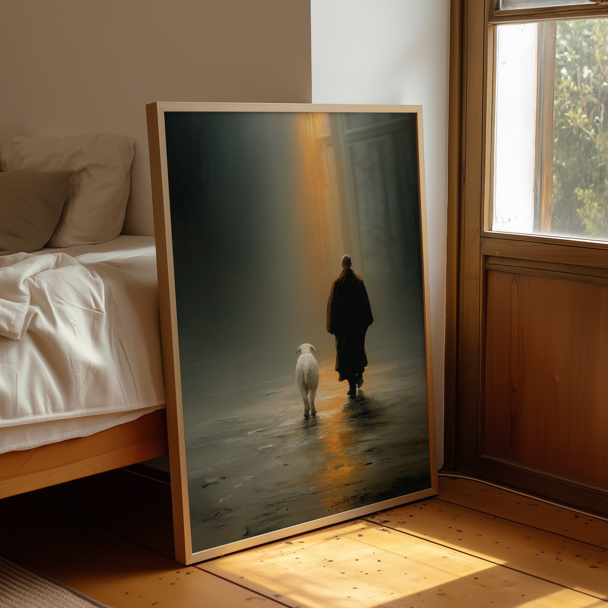 The Shepherd Walks Toward Light