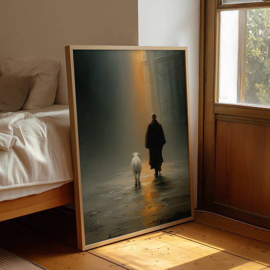 The Shepherd Walks Toward Light