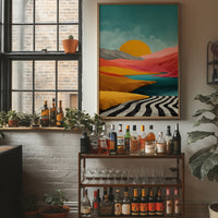 Sunset Over the Painted Dunes