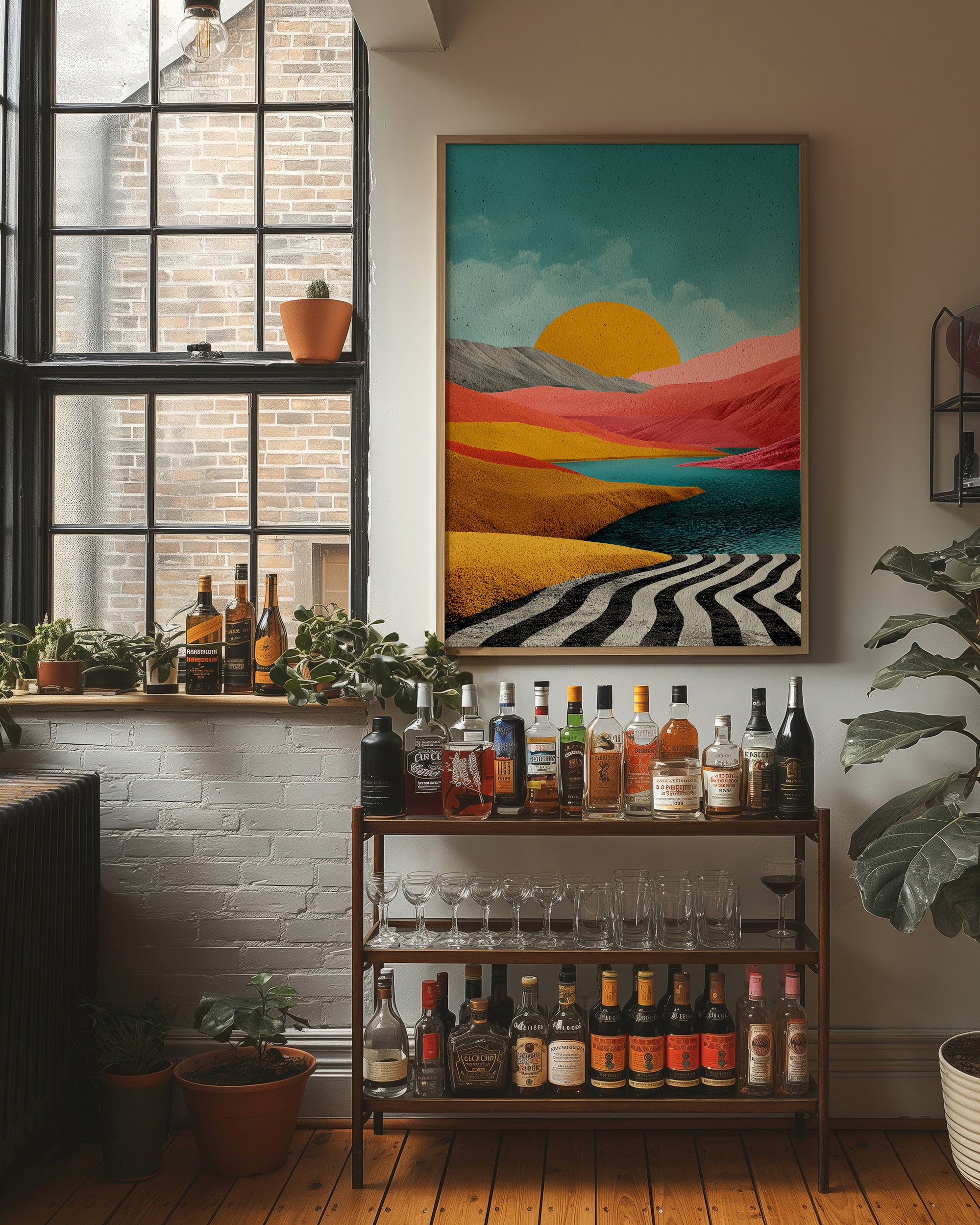 Sunset Over the Painted Dunes