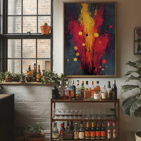 Eruption in Fire and Fuchsia