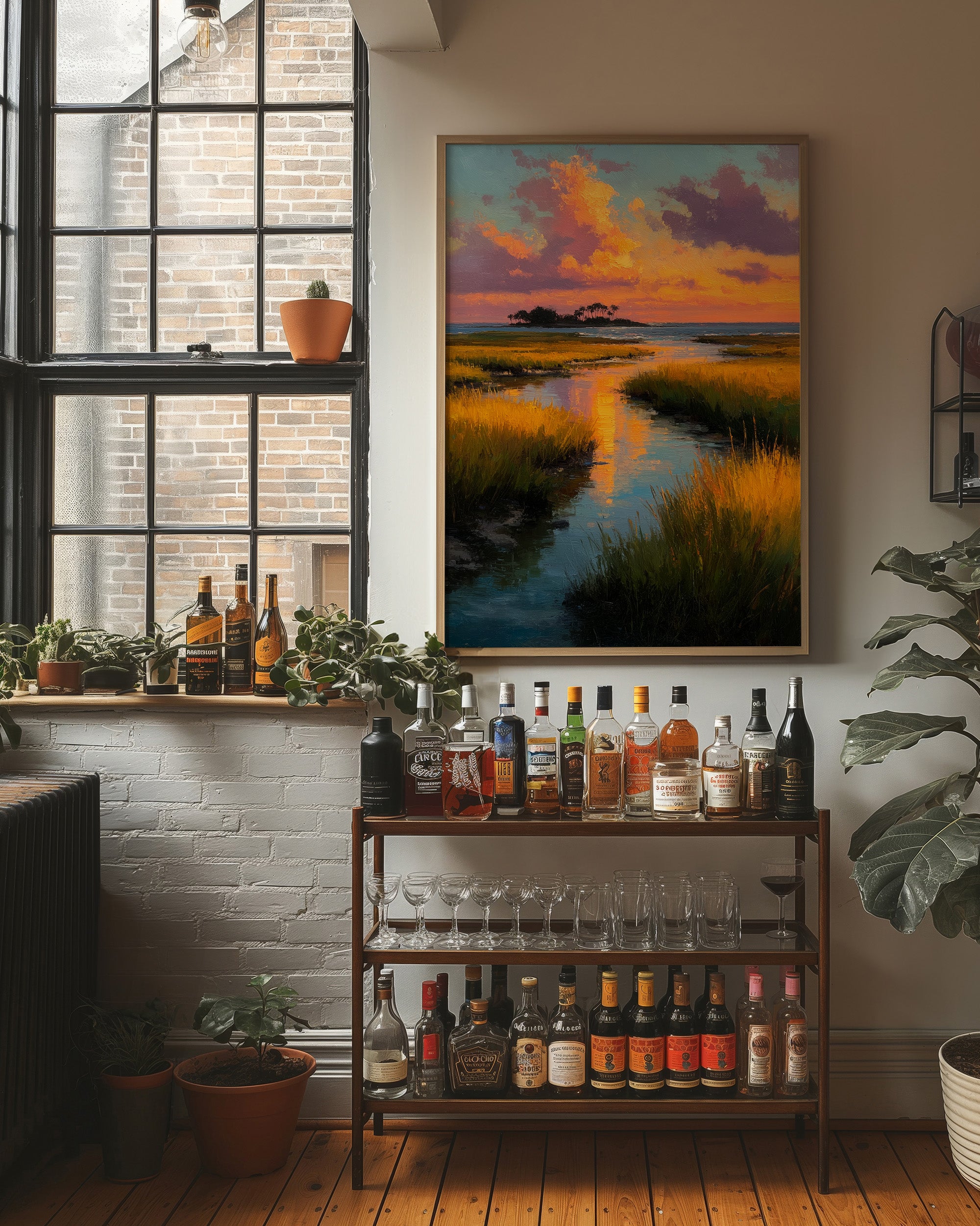 Sunset Over the Salt Marsh