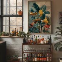 Teal and Marigold Jungle