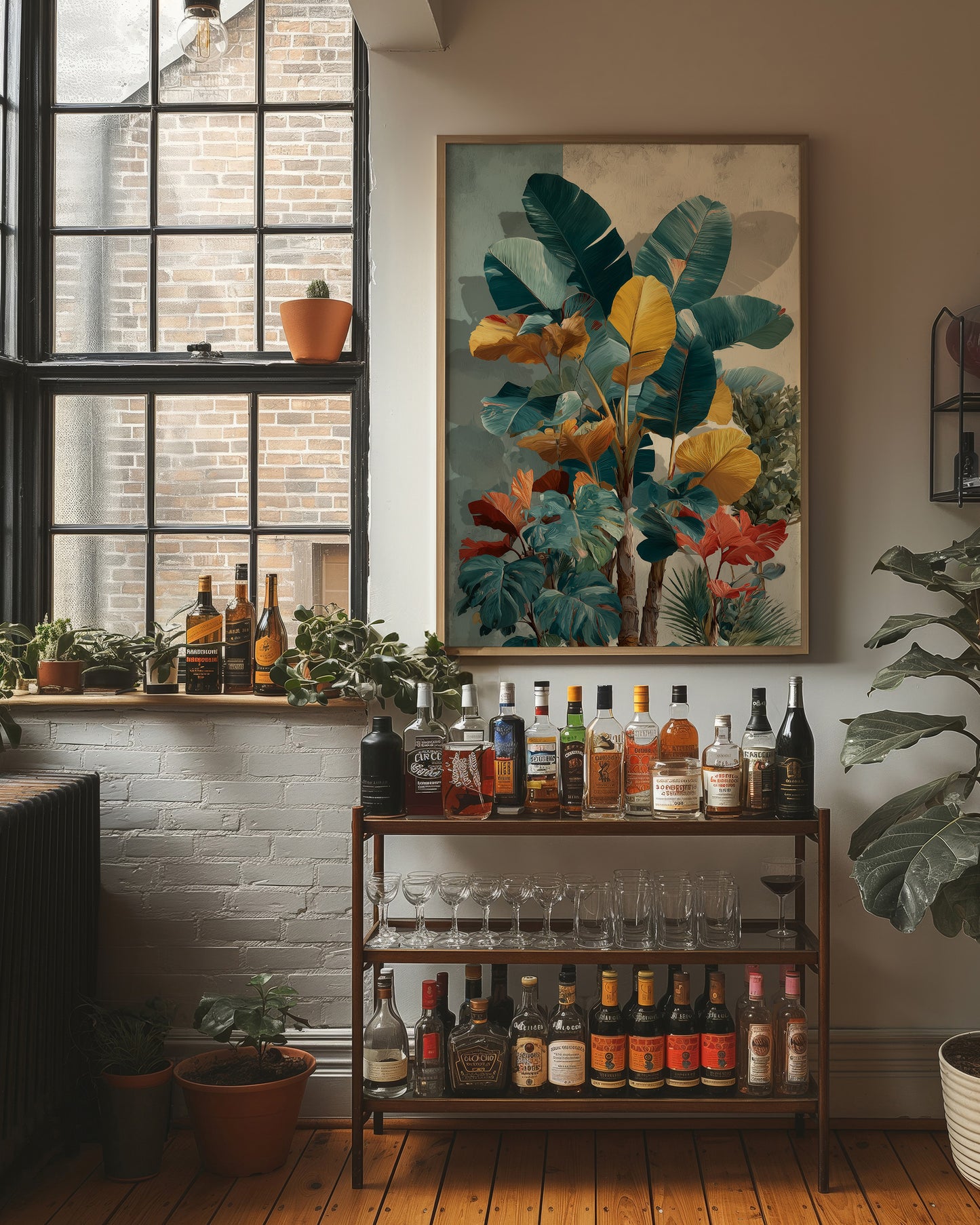 Teal and Marigold Jungle