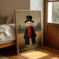 Snowman in the Meadow