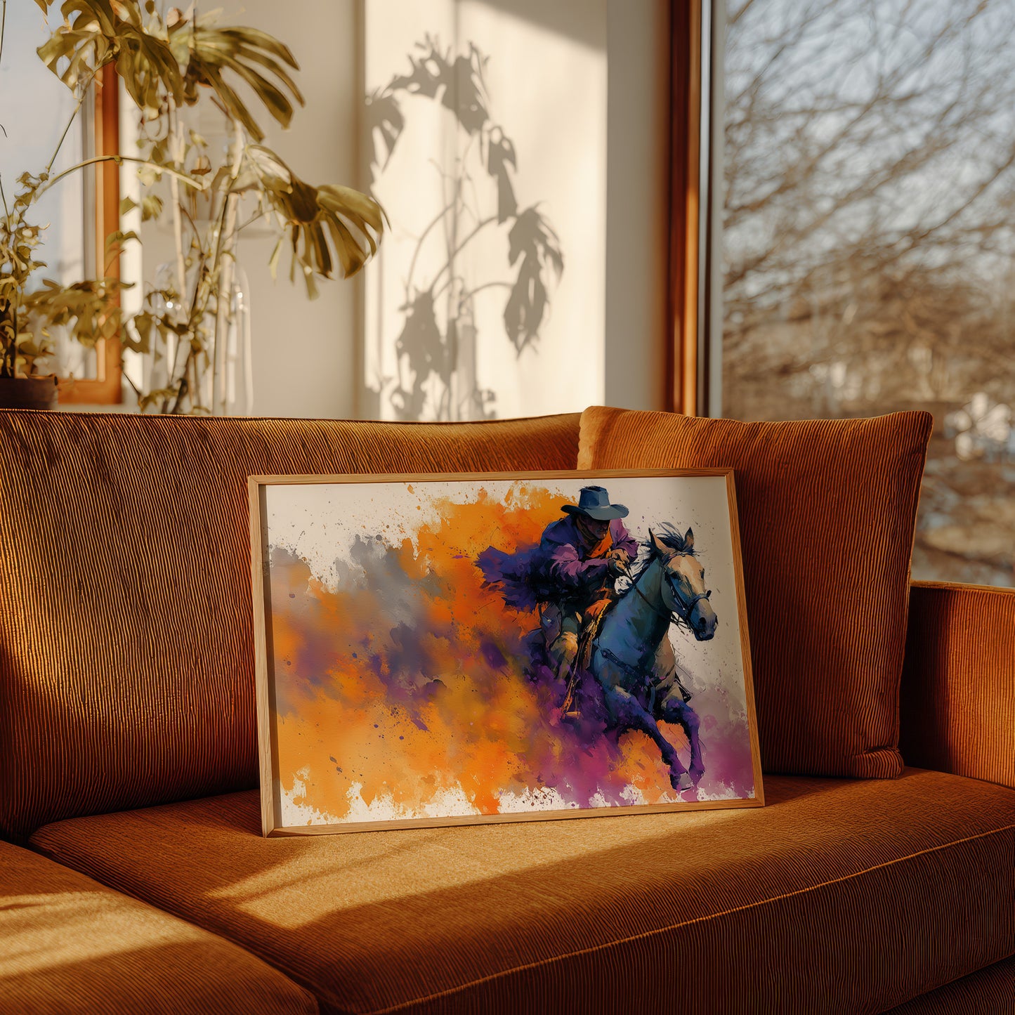 Cowboy in Full Color Burst