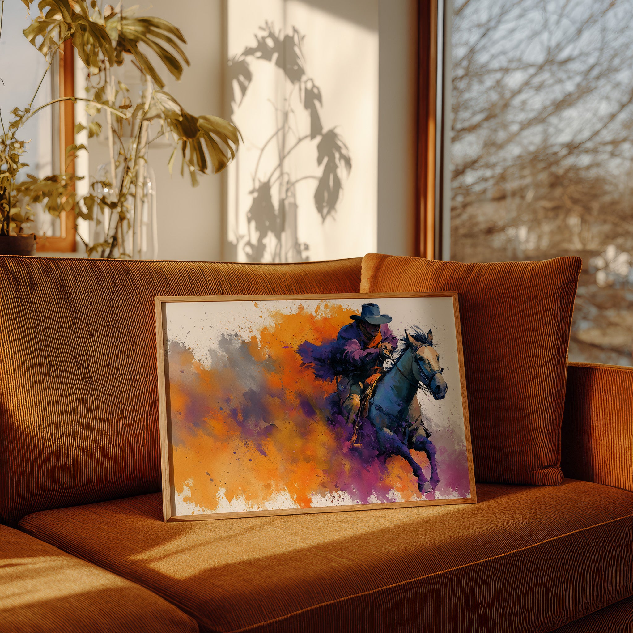 Cowboy in Full Color Burst