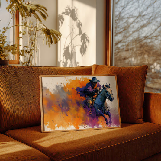 Cowboy in Full Color Burst