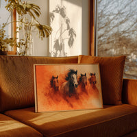 Wild Herd in Amber Dust