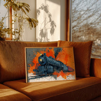 Steam Engine in Blazing Orange
