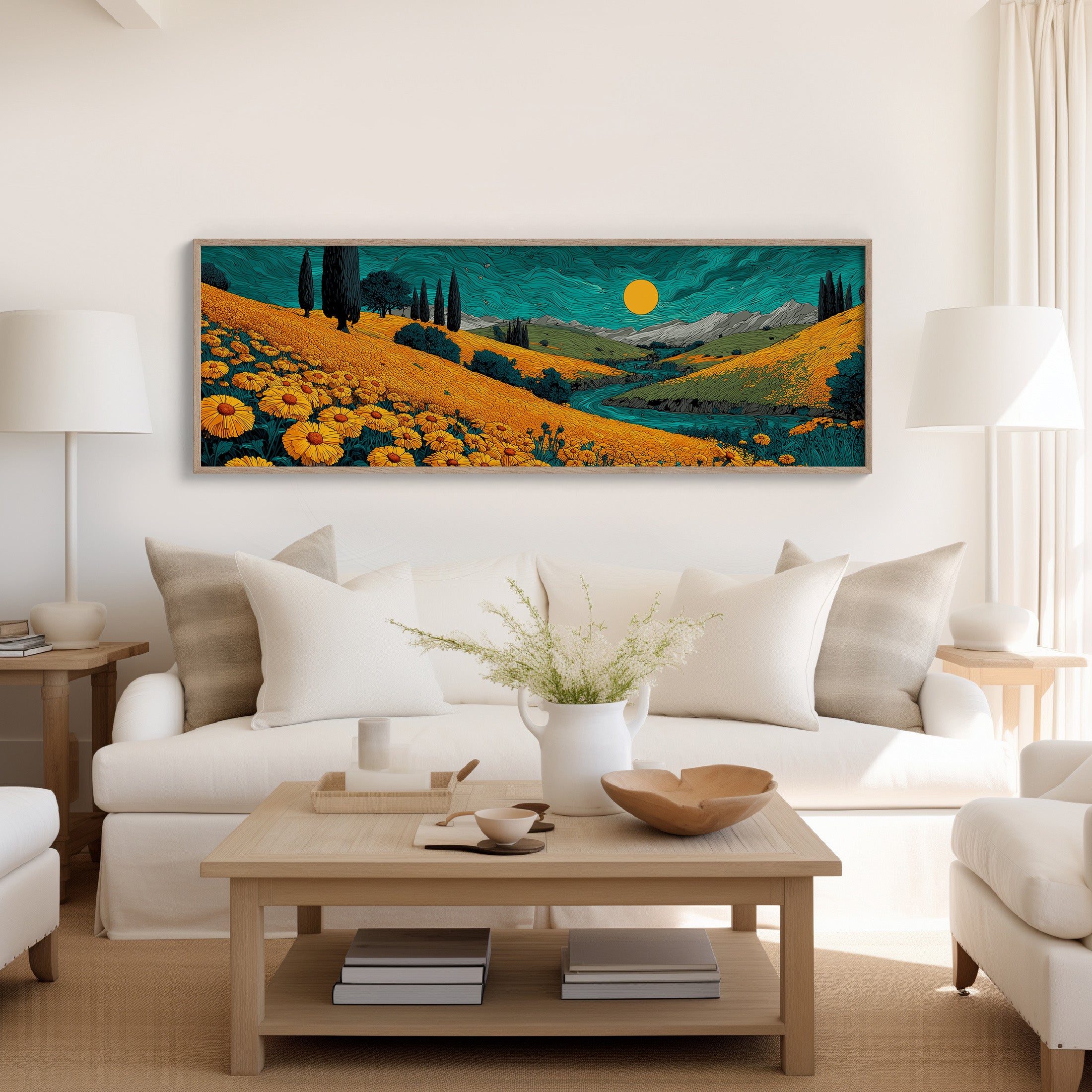 Fields Of Gold Under Teal Skies
