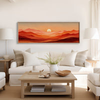 Sunset Waves of Amber Hills