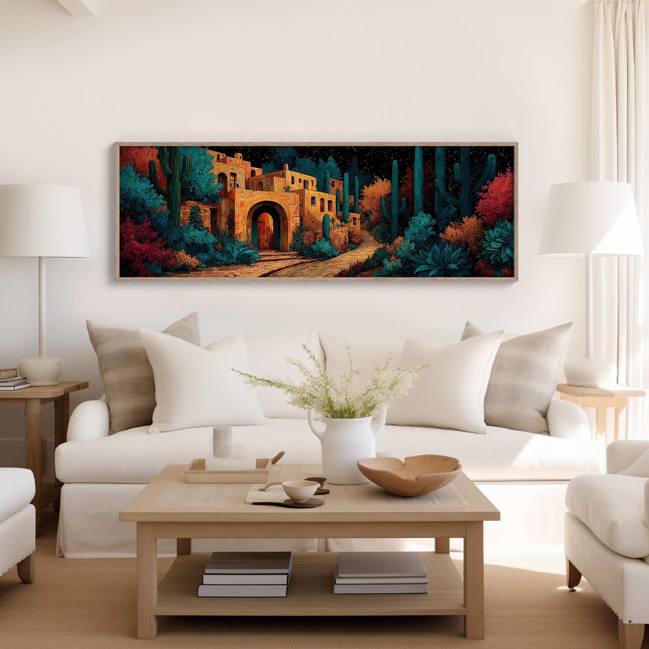 Desert Courtyard After Dusk