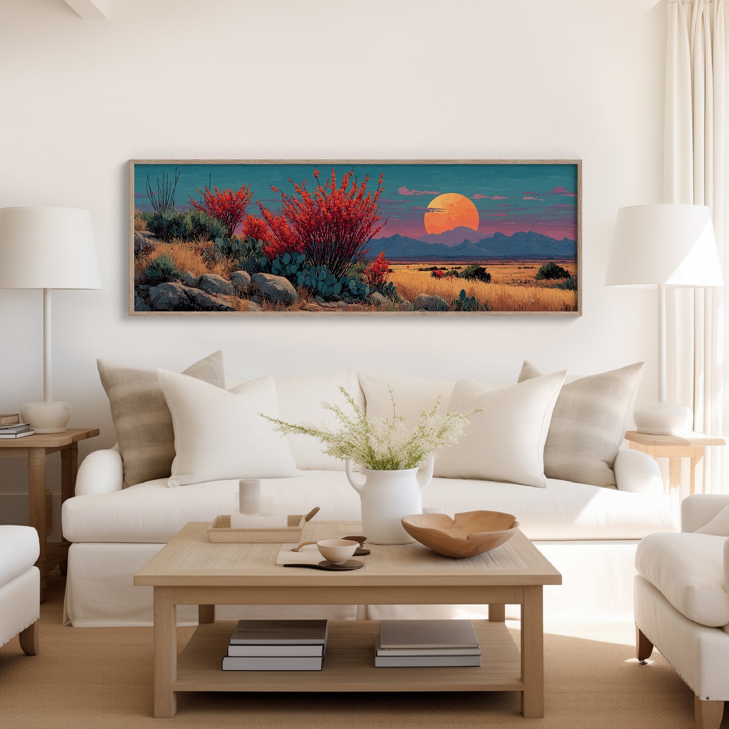 Desert Bloom at Sundown