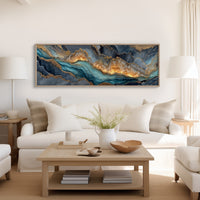 Gilded Tides in Stone