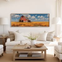 Golden Fields Red Barn