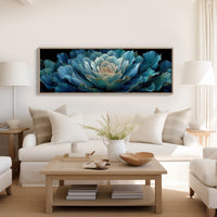 Midnight Bloom In Teal