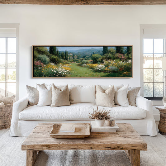 Sunlit Garden Path In Tuscany