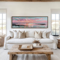 Blush Horizon Coastal Sunset