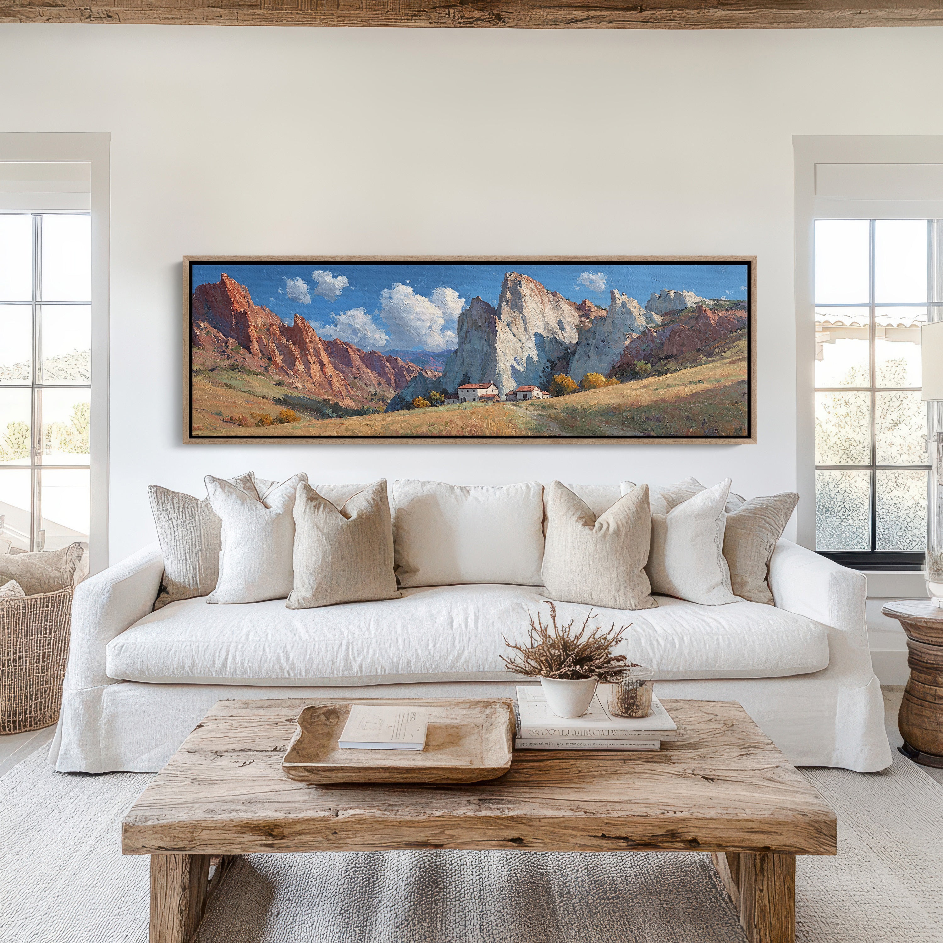 Valley Home Beneath Stone Giants