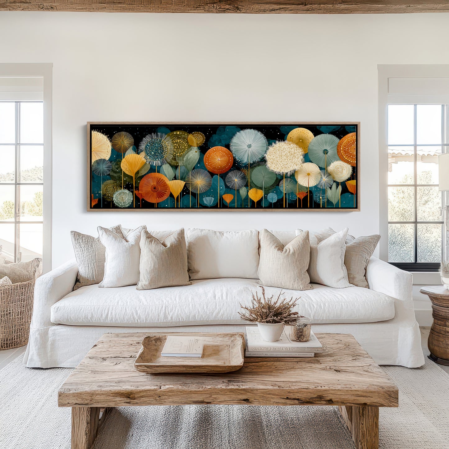 Midnight Garden Of Radiant Blooms