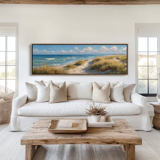 Path Through Golden Coastal Dunes