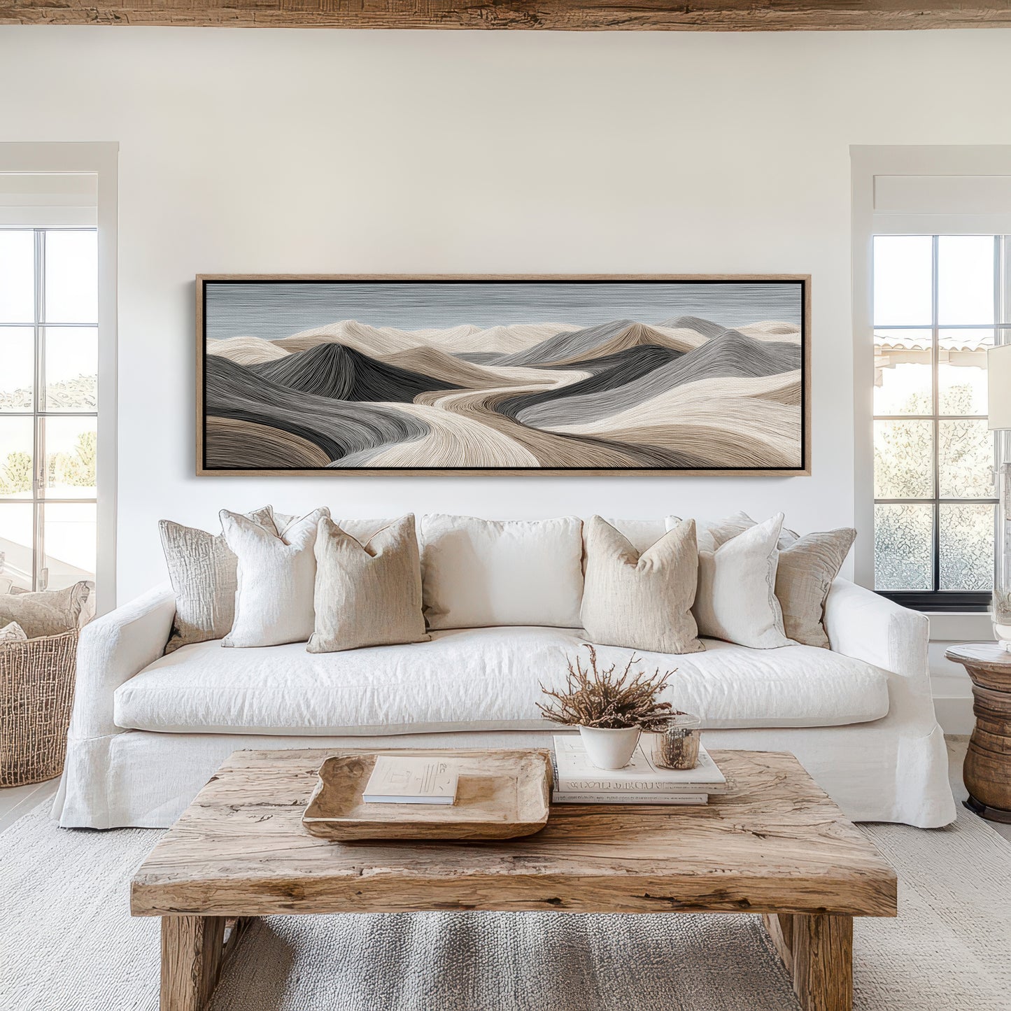 Flowing Sand Dune Abstract Landscape