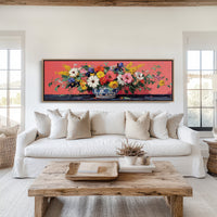Wildflowers Spill Across Coral Light